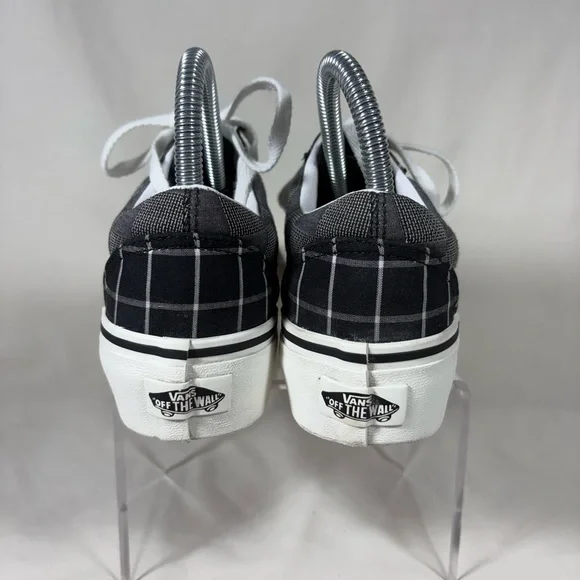 VANS Old Skool Patchwork Black/White Platform Sneakers Size 5.5 W's/4.0 M's - Picture 8 of 10